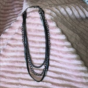 Grey chain necklace